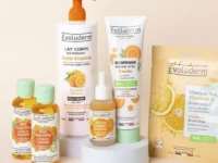 EVOLUDERM - Routine Éclat 6 Visage & Corps – 1 Lait + 2 Huiles de Carotte + 1 Sérum + 1 Gommage Carotte